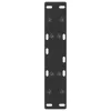  2 db fekete, A-alakú acél dohányzóasztal láb 50 x (30-31) cm