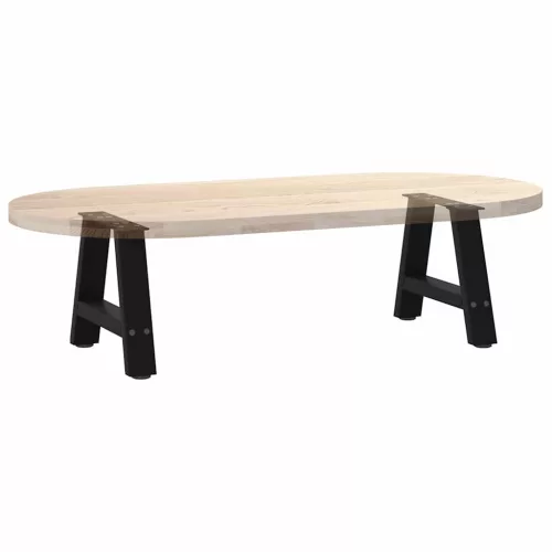  2 db fekete, A-alakú acél dohányzóasztal láb 50 x (30-31) cm