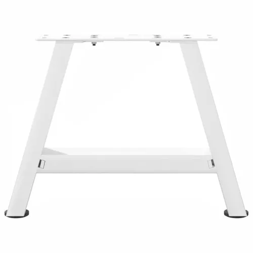  2 db fehér, A-alakú acél dohányzóasztal láb 50 x (30-31) cm