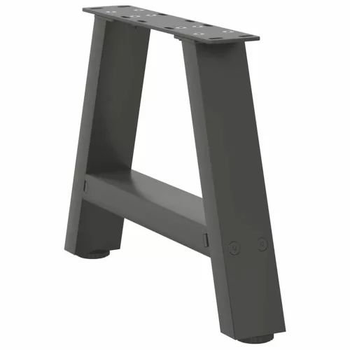  2 db antracitszürke A-alakú acél dohányzóasztal láb 50x(30-31) cm