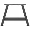  2 db antracitszürke A-alakú acél dohányzóasztal láb 50x(30-31) cm