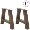  2 db A-alakú dohányzóasztal láb 50x(30-31) cm acél dohányzóasztal láb