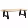  2 db fekete, A-alakú acél dohányzóasztal láb 60 x (30-31) cm