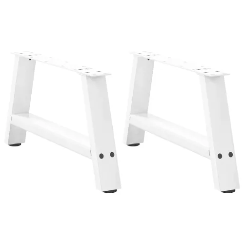  2 db A-alakú fehér dohányzóasztal láb 60 x (30-31) cm acél
