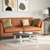  2 db A-alakú fehér dohányzóasztal láb 60 x (30-31) cm acél
