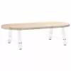  2 db A-alakú fehér dohányzóasztal láb 60 x (30-31) cm acél