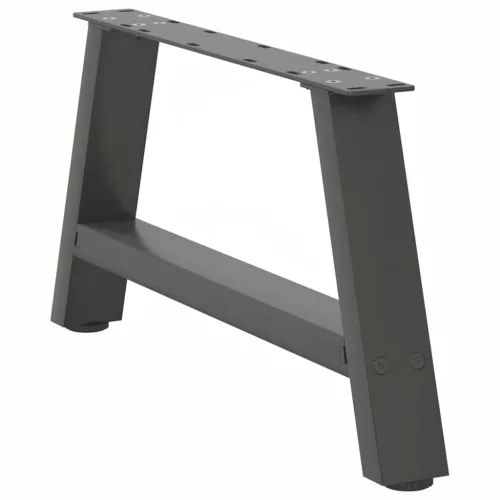  2 db antracitszürke A-alakú acél dohányzóasztal láb 60 x (30-31) cm