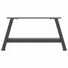  2 db antracitszürke A-alakú acél dohányzóasztal láb 60 x (30-31) cm