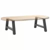  2 db antracitszürke A-alakú acél dohányzóasztal láb 60 x (30-31) cm