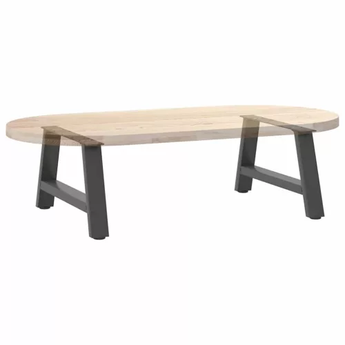  2 db antracitszürke A-alakú acél dohányzóasztal láb 60 x (30-31) cm