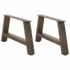  2 db A-alakú dohányzóasztal láb 60x(30-31) cm acél