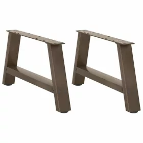  2 db A-alakú dohányzóasztal láb 60x(30-31) cm acél