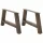  2 db A-alakú dohányzóasztal láb 60x(30-31) cm acél