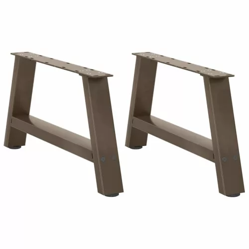  2 db A-alakú dohányzóasztal láb 60x(30-31) cm acél