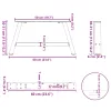  2 db A-alakú dohányzóasztal láb 60x(30-31) cm acél