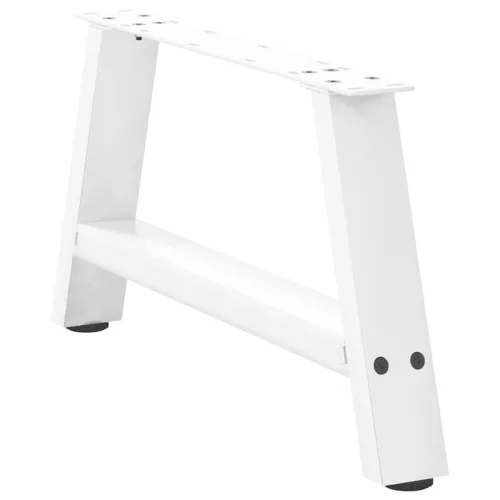  2 db A-alakú fehér dohányzóasztal láb 70 x (30-31) cm acél