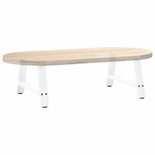  2 db A-alakú fehér dohányzóasztal láb 70 x (30-31) cm acél
