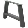  2 db antracitszürke A-alakú acél dohányzóasztal láb 70x(30-31) cm