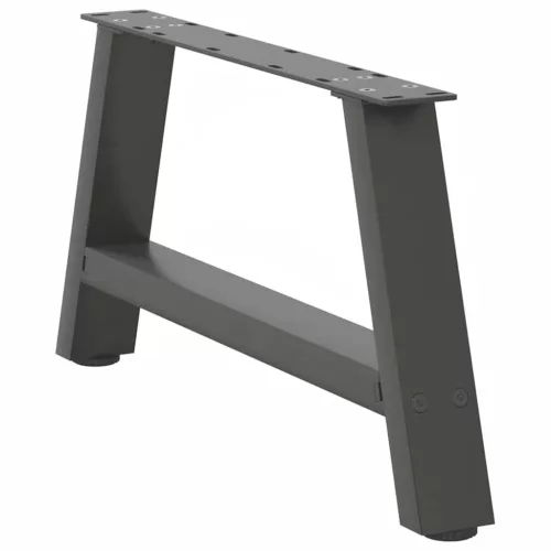  2 db antracitszürke A-alakú acél dohányzóasztal láb 70x(30-31) cm