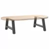  2 db antracitszürke A-alakú acél dohányzóasztal láb 70x(30-31) cm