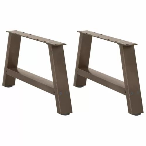  2 db A-alakú dohányzóasztal láb 70 x (30-31) cm acél