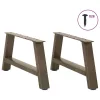  2 db A-alakú dohányzóasztal láb 70 x (30-31) cm acél