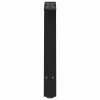  2 db fekete, A-alakú acél dohányzóasztal láb 38 x (42-43) cm