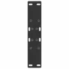  2 db fekete, A-alakú acél dohányzóasztal láb 38 x (42-43) cm