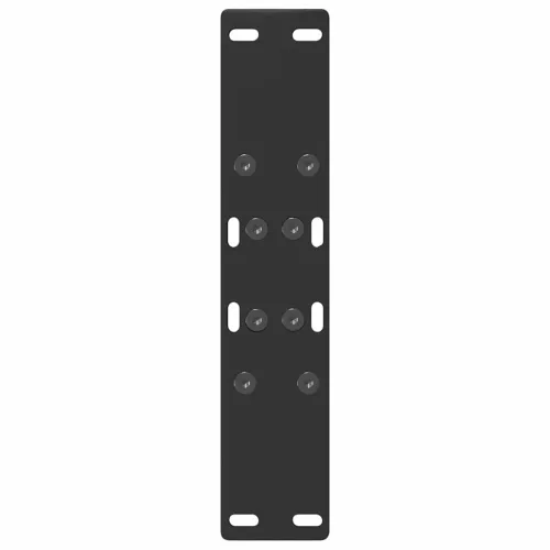  2 db fekete, A-alakú acél dohányzóasztal láb 38 x (42-43) cm