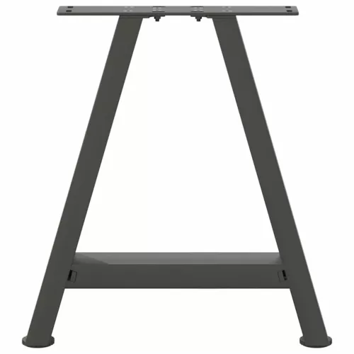  2 db antracitszürke A-alakú acél dohányzóasztal láb 38x(42-43) cm