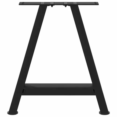  2 db fekete, A-alakú acél dohányzóasztal láb 50 x (42-43) cm