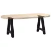  2 db fekete, A-alakú acél dohányzóasztal láb 50 x (42-43) cm