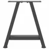  2 db antracitszürke A-alakú acél dohányzóasztal láb 50x(42-43) cm