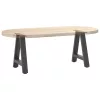  2 db antracitszürke A-alakú acél dohányzóasztal láb 50x(42-43) cm