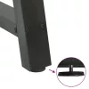  2 db antracitszürke A-alakú acél dohányzóasztal láb 50x(42-43) cm