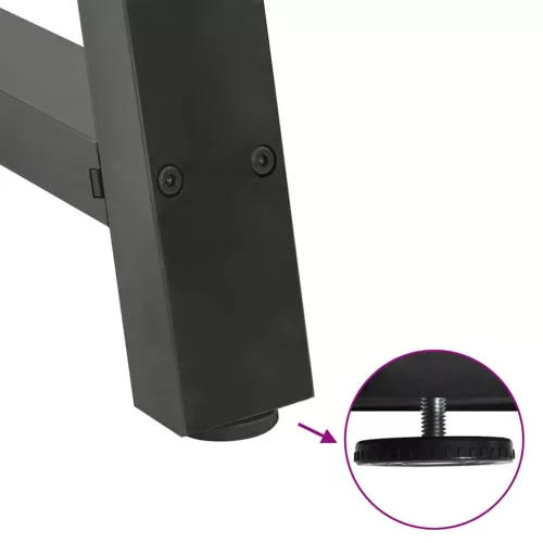  2 db antracitszürke A-alakú acél dohányzóasztal láb 50x(42-43) cm