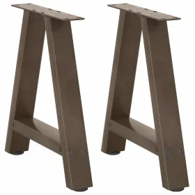    2 db A-alakú dohányzóasztal láb 50x(42-43) cm acél dohányzóasztal láb