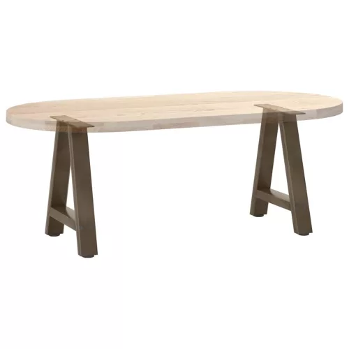  2 db A-alakú dohányzóasztal láb 50x(42-43) cm acél dohányzóasztal láb