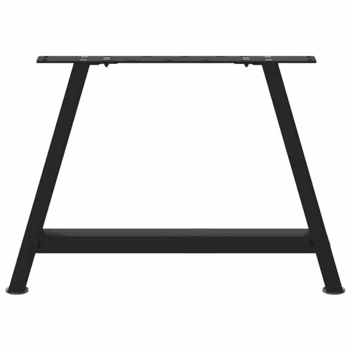  2 db A-alakú dohányzóasztal láb fekete 60 x (42-43) cm acél dohányzóasztal láb