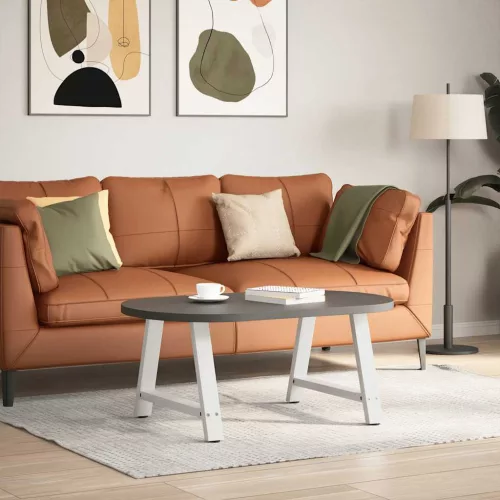  2 db A-alakú dohányzóasztal láb fehér 60 x (42-43) cm acél dohányzóasztal láb