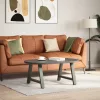  2 db antracitszürke A-alakú acél dohányzóasztal láb 60 x (42-43) cm