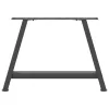  2 db antracitszürke A-alakú acél dohányzóasztal láb 60 x (42-43) cm