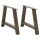  2 db A-alakú dohányzóasztal láb 60 x (42-43) cm acél