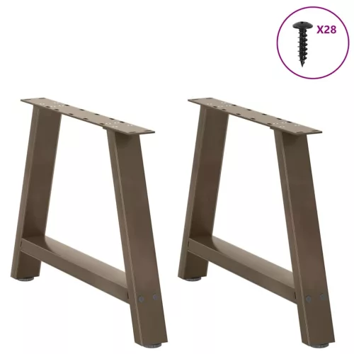  2 db A-alakú dohányzóasztal láb 60 x (42-43) cm acél