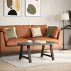  2 db A-alakú fekete dohányzóasztal láb 70 x (42-43) cm acél