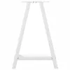  2 db fehér A-alakú étkezőasztal láb 50 x (72-73) cm acél étkezőasztal láb
