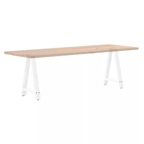  2 db fehér A-alakú étkezőasztal láb 50 x (72-73) cm acél étkezőasztal láb