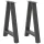  2 db antracitszürke A-alakú acél étkezőasztal láb 50x(72-73) cm