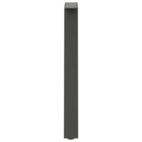  2 db antracitszürke A-alakú acél étkezőasztal láb 50x(72-73) cm
