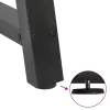  2 db antracitszürke A-alakú acél étkezőasztal láb 50x(72-73) cm